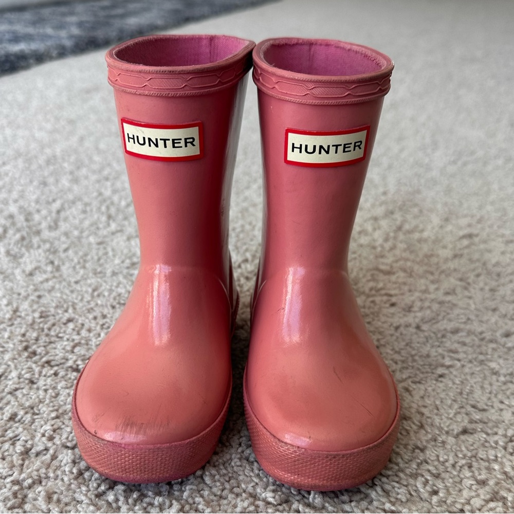 Hunter Rain Boots Pink Toddler Size 5